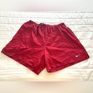Vintage Nike Alpha Project Team Athletic Running Sports Soccer Volley Shorts Red